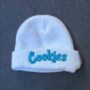 White and Blue Cookies Beanie